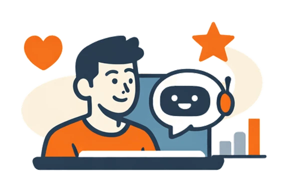 Personalized chat illustration